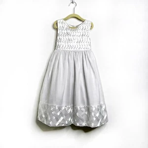 Girl's American Princess Pearl Embellished BasketFlower Girl Dress, Size 6X - Picture 1 of 9