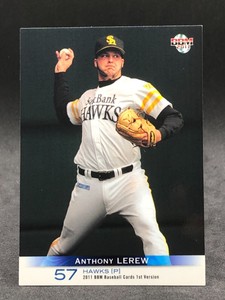 Anthony Allen Lerew BBM 2011 Baseball Fukuoka Softbank Hawks Card Magazine Japan