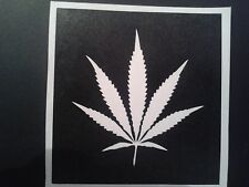 10 x cannabis leaf stencils for etching on glass    hobby craft present etch