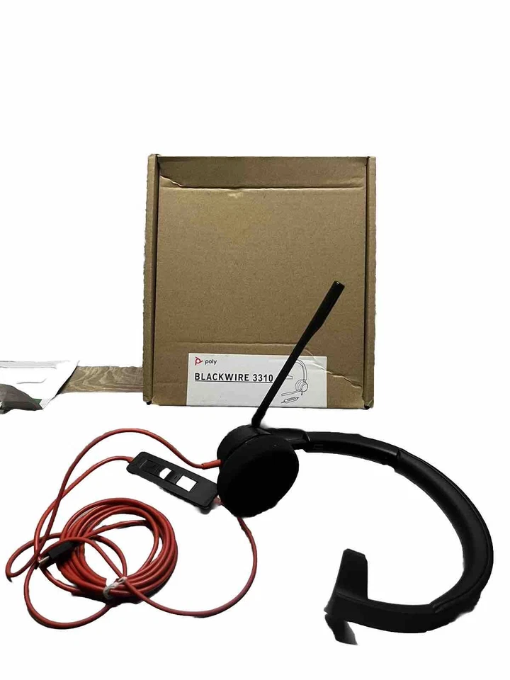 PLANTRONICS Blackwire 3310 USB-C Over-Ear Kopfhörer 94dB Mikrofon -38dB Headset - Bild 1 von 1