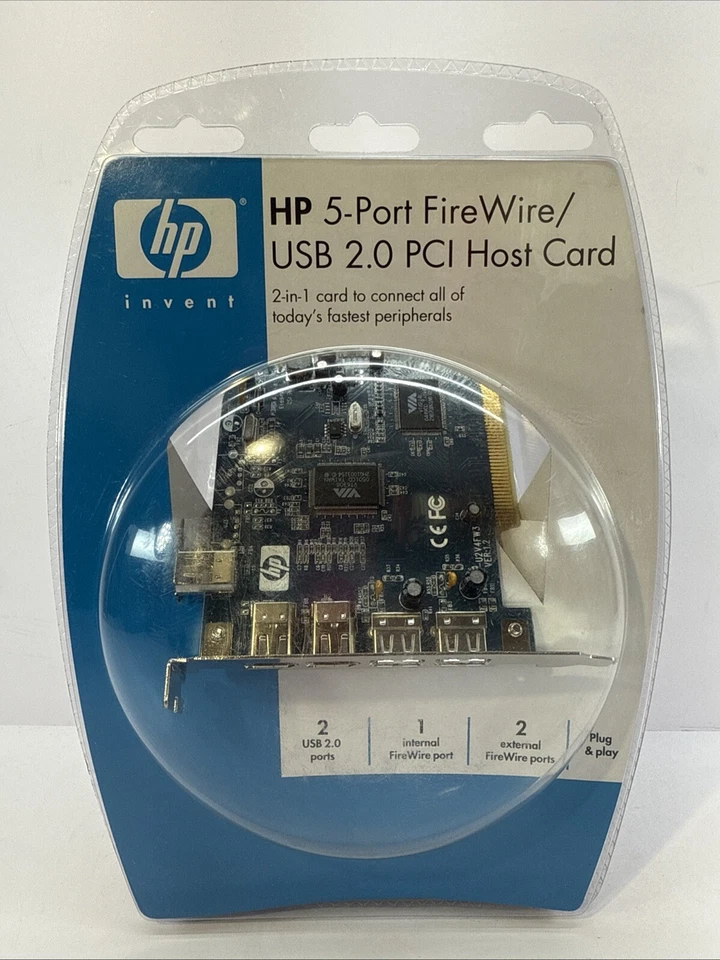 HP✨5-Port FireWire/USB 2.0 ✨PCI Host Card - Image 1 of 2