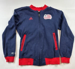 NEW ENGLAND REVOLUTION ADIDAS ZIP UP JACKET SIZE SMALL - Picture 1 of 5