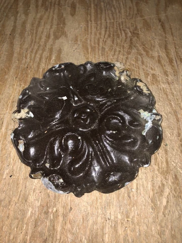 1920’s 8” Metal Pediment Cover