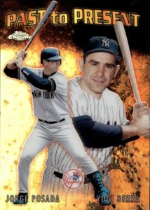 2001 Topps Chrome Past to Present Refractors #PTP3 Yogi Berra Jorge Posada - Picture 1 of 2