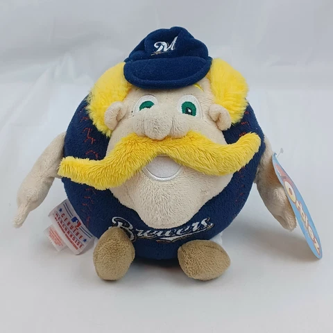 Bernie Brewer Milwaukee Brewers MLB Mascot Plush Stuffed Animal Orbiez 2011 9” Cover