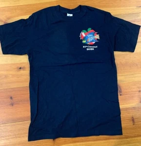 Tom Hartdegen's Dive Paradise Cozumel Scuba Diver Mexico Size Medium Navy NEW - Picture 1 of 2