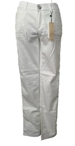 New With Tags Oui White Stretch Jeans Straight Trousers Sz 40 UK 12-14 Rrp £89 - Picture 1 of 23