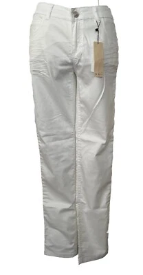 New With Tags Oui White Stretch Jeans Straight Trousers Sz 40 UK 12-14 Rrp £89 - Image 1 of 4