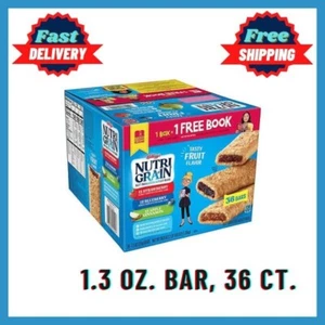 Kellogg's Nutri-Grain Cereal Breakfast Bars Variety Pack (1.3 oz. bar, 36 ct.)  - Picture 1 of 7