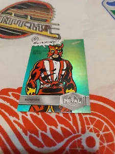 2020 UDC Marvel X-Men Skybox Metal Universe PMG Green 4/10 Sunfire Precious Gems - Bild 1 von 6