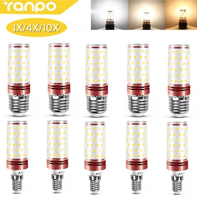 1X 10X LED Corn Light Bulbs E14 E27 Screw Base Lamp 12W 16W 18W 220V Tricolour - Image 1 of 4