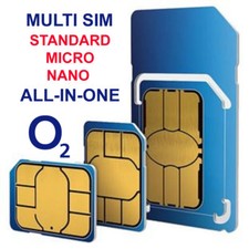 O2 Sim Card Pay As You Go £5 Unlimited Minutes SMS Nano Micro Triple Cut GSM 02