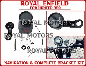 Royal Enfield Hunter 350 "NAVIGATION & COMPLETE BRACKET KIT" - Express Shipping - Picture 1 of 16