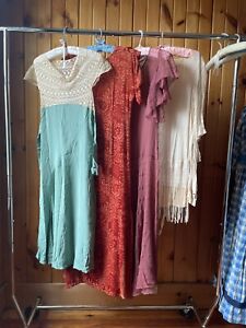 vintage 1920s dress lot/ 20s flapper silk chiffon velvet lace dresses 