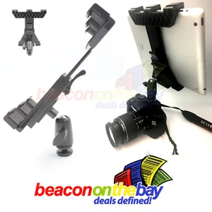 iPad Tablet Phone Moniter to DSLR camera hot shoe Mount Clamp Holder 360° - Picture 1 of 7