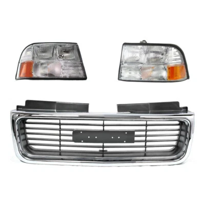 Conjunto de rejilla + juego de faros halógenos para GMC Sonoma Jimmy 1998-2004 Foto 1 de 4
