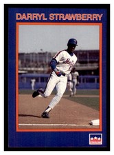 1990 Starline Long John Silver #37 DARRYL STRAWBERRY New York Mets ~F8JJ