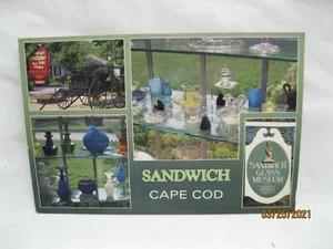 Vintage Postcard Sandwich Glass Museum posted Cape Cod MA FREE SHIPPING - Picture 1 of 2