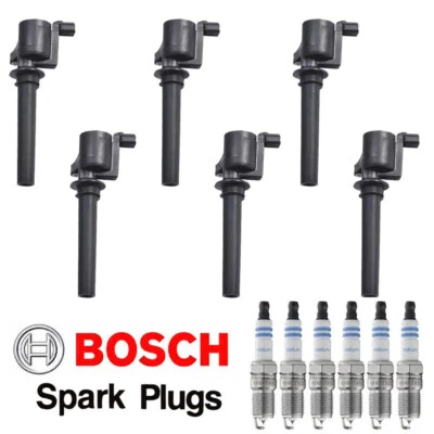 UF406 MK Ignition Coils & Bosch Double Iridium Spark Plugs For Ford Five Hundred - Image 1 of 4