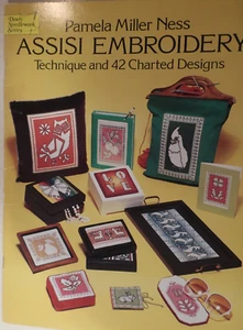 Assisi Embroidery by Pamela Miller Ness; 42 charted designs; Cross Stitch Book - Picture 1 of 6