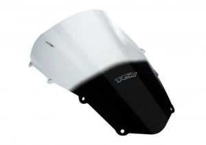 Aprilia RSV1000R 2004-2008 Flujo de Aire Tinte DOBLE PANTALLA BURBUJA CON LOGOTIPO Pow - Imagen 1 de 4