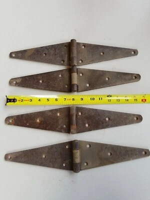 4 Piezas 16" Bisagras PUERTA COLGANTE GRANERO Resistente RÚSTICO Antiguo Arquitectónico S#C2 Foto 1 de 4