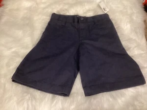 Old Navy Boys Dark Blue Chino Shorts Size 7 ~NWT - Picture 1 of 4