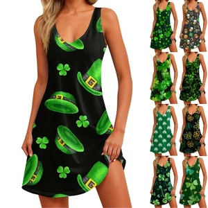 Women's Casual Sundress With Pockets Summer Boho Beach Dress Floral Blouses For - Picture 1 of 39