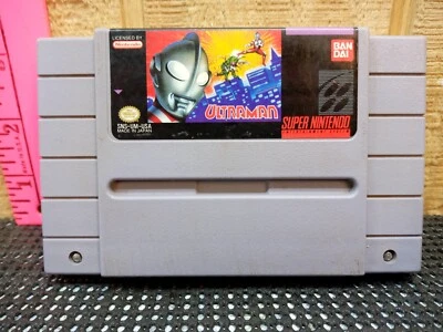 Ultraman SNES (Super Nintendo Entertainment System, 1991)  Authentic, Tested - Image 1 of 2