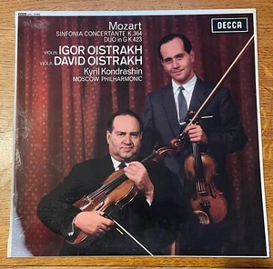SXL 6088 Wbg Ed1 MOZART - Sinfonia Concertante - OISTRAKH KONDRASHIN EX/NM LP - Picture 1 of 7