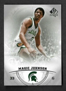 MAGIC JOHNSON 2013-14 SP AUTHENTIC !!! CARD #11 SPARTANS, LAKERS !! NBA HOF - Picture 1 of 2