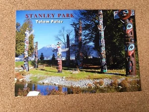 Native First Nations Totem Poles Stanley Park Vancouver B.C. Canada Postcard - Bild 1 von 1