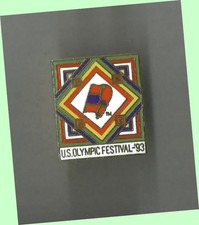 1993 Olympic Sports Festival Lapel Pin EX San Antonio - SCARCE