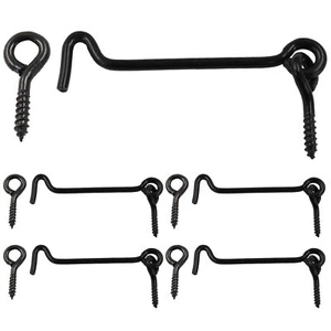 5 Pcs Cabin Hook and Eye Latch 4 Inch Gate Door Swivel Window Latch Hook with... - Picture 1 of 7