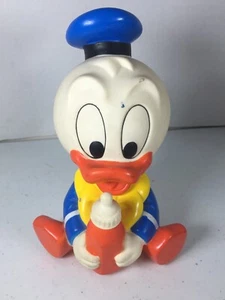 Baby Donald Duck Figure Vintage Shelcore 7.25" Rubber 1986 Vintage Disney Figure - Picture 1 of 11