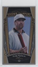 2015 Upper Deck Goodwin Champions Cloth Minis Lady Luck Back /50 Mark McGwire