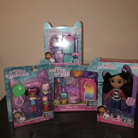 Gabby’s Dollhouse Gabby Girl Doll-Dream Bedroom-Garden-Friendship (4Lot) Cover