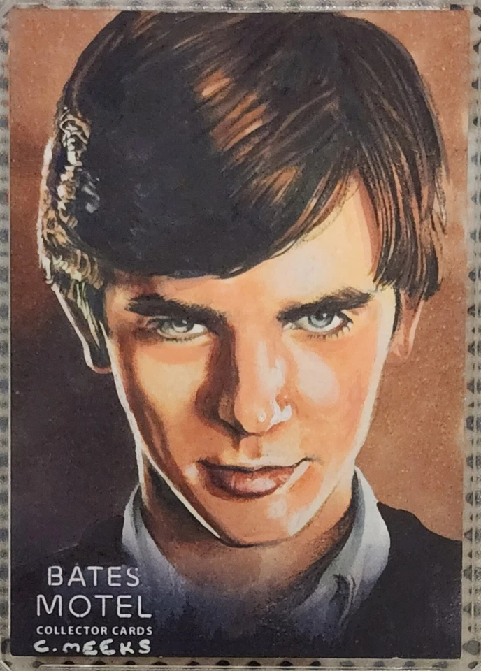NORMAN BATES: Sketch Card CHRIS MEEKS BATES MOTEL PREMIER EDITION CHASE SP (1/1) - Image 1 of 3