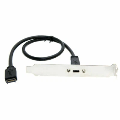 40cm USB 3.1 Front Panel Header to Type-C Female Extension Cable with Screw USA - Image 1 of 4