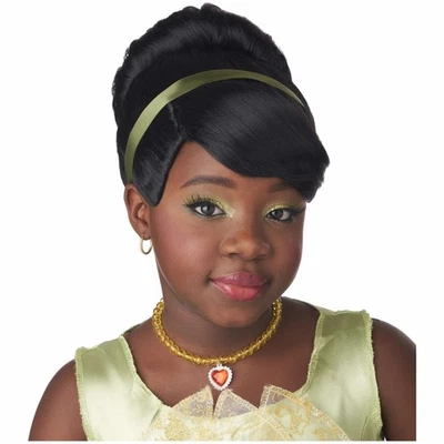 Rana Verde Princesa Libro de Cuentos Cuento de Hadas Libro Semana Niño Niñas Disfraz Peluca Foto 1 de 3