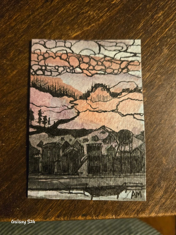 ACEO / Tarjeta de Arte / Original #37 Acuarela Original, Pintura a Tinta 2.5 x 3.5 Foto 1 de 1