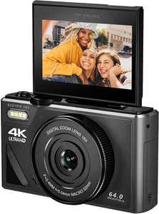 Easypix V64 Flip, Digital Camera with Flip Screen, Hinged 3.0 Inch Display - Picture 1 of 1