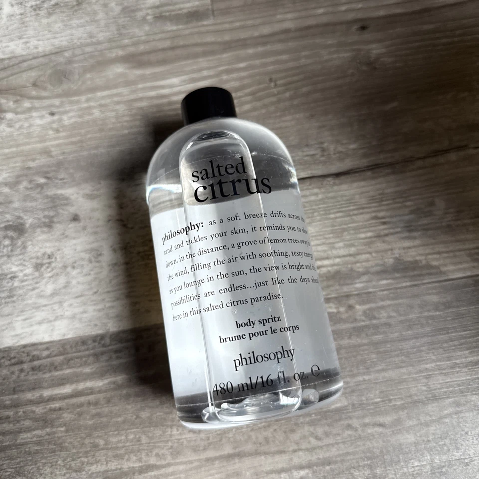 Philosophy Salted Citrus Body Spritz 16 fl. oz.  SEM PULVERIZADOR (NOVO E LACRADO) - Imagem 1 de 1