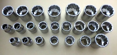 NEW Craftsman 3/8" 23pc Std. Socket Set 12pt SAE/Metric, 9-19 & 21mm, 1/4-7/8" - Image 1 of 2