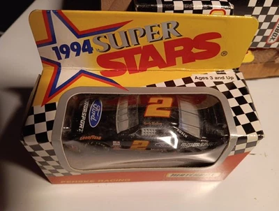 Rusty Wallace #2 Ford Thunderbird Penske 1994 Super Stars Matchbox NASCAR 1/64 - Image 1 of 3