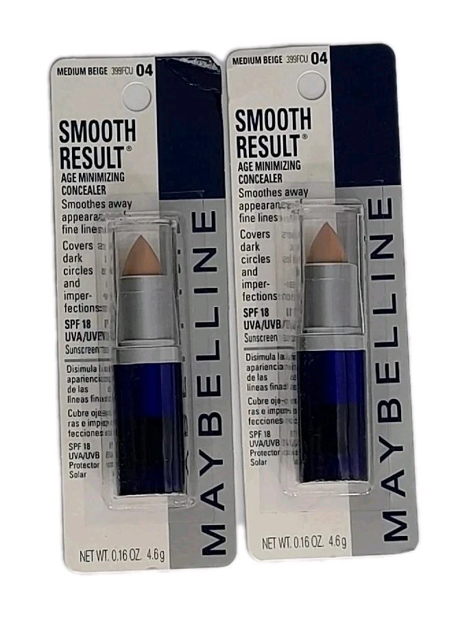 Lote de dos correctores Maybelline Smooth Result minimizadores de edad-beige medio 04 Foto 1 de 1