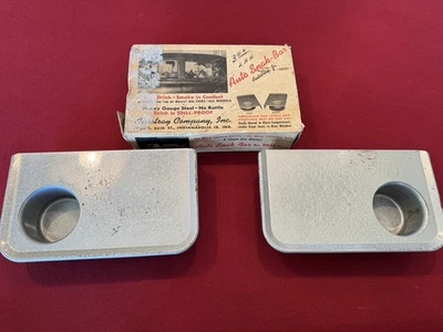 JUEGO DE BANDEJA DE APERITIVOS RARA VINTAGE AÑOS 40 1950 60 ACCESORIO AUTOMÁTICO FORD MOPAR GM CHEVY Foto 1 de 4