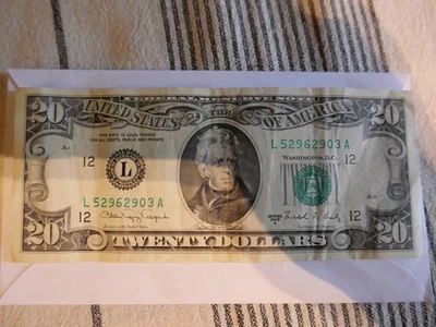 USA $20 TWENTY DOLLAR BILL - Image 1 of 4