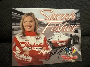 Sarah Fisher signed Indy 500 Auto Promo Karte handsigniert Indianapolis - Bild 1 von 1