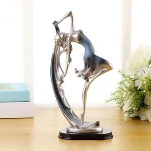 Handicraft Girl Character Statue Modern Miniatures Figurine Sculpture New Year - Picture 1 of 14